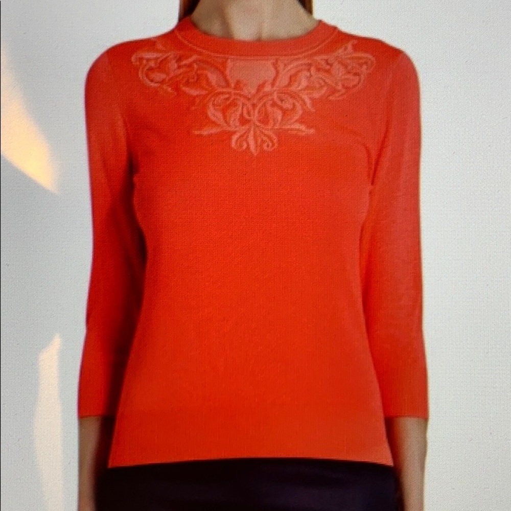 Ted Baker Fabina Sweater in Bright Coral
